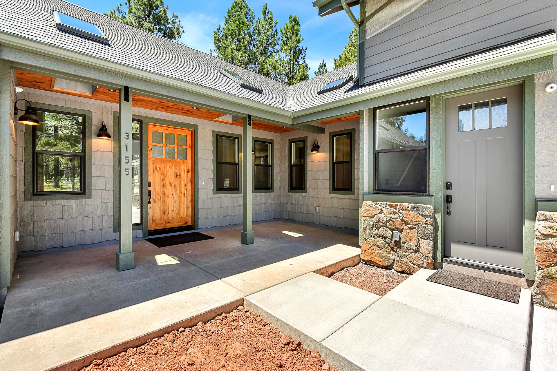 custom home exterior