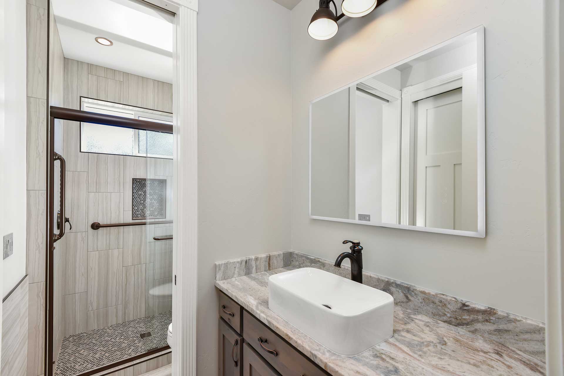 raised bathroom sink